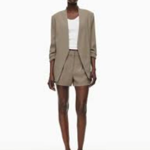 Brand New Aritzia Babaton New Power Blazer in Rich Mocha Brown in Size 00 - Picture 5 of 5